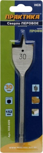 Сверло по дереву ПРАКТИКА  перовое 30х152 мм 032-829