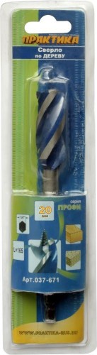 Сверло по дереву ПРАКТИКА винтовое 20х165 мм 037-671 037-671