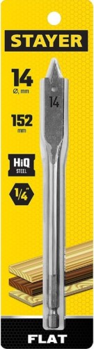 Сверло по дереву STAYER FLAT 14x152мм, перовое 2950-14_z01 - изображение 2