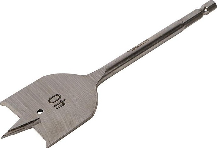 Сверло по дереву Sturm 1055-07-40 перовое 40мм, шестигр. хвостовик