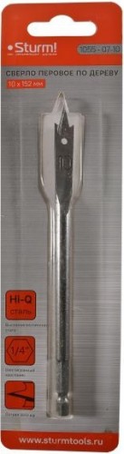 Сверло по дереву Sturm 1055-07-10 перовое 10мм, шестигр. хвостовик - изображение 4