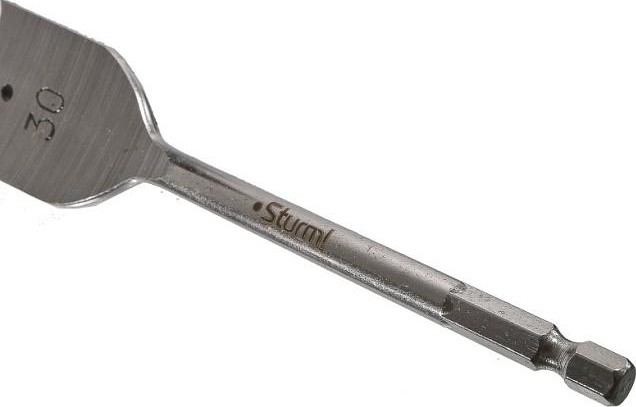 Сверло по дереву Sturm 1055-07-30 перовое 30мм, шестигр. хвостовик - изображение 4