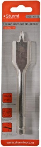 Сверло по дереву Sturm 1055-07-18 перовое 18мм, шестигр. хвостовик - изображение 4