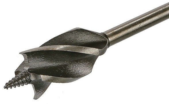 Сверло по дереву Sturm 1055-12-28 X тип, 4 резца, d=28мм, l=165мм, 6гр. хв., блистер - изображение 2