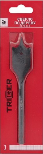 Сверло по дереву TRIGGER 71060 перовое с шестигр.хвостовиком витое 26мм тов-173550