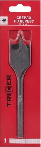 Сверло по дереву TRIGGER 71062 перовое с шестигр.хвостовиком витое 30мм тов-173552