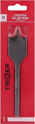 Сверло по дереву TRIGGER 71063 перовое с шестигр.хвостовиком витое 32мм тов-173553
