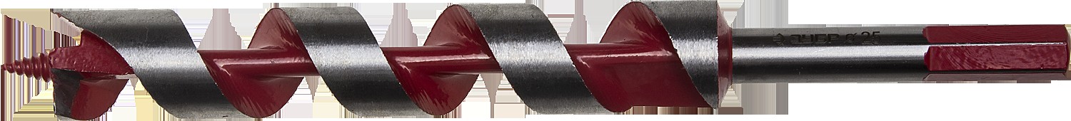 Сверло по дереву ЗУБР МАСТЕР 25x235/160мм, левиса шестигранный хвостовик 2947-235-25