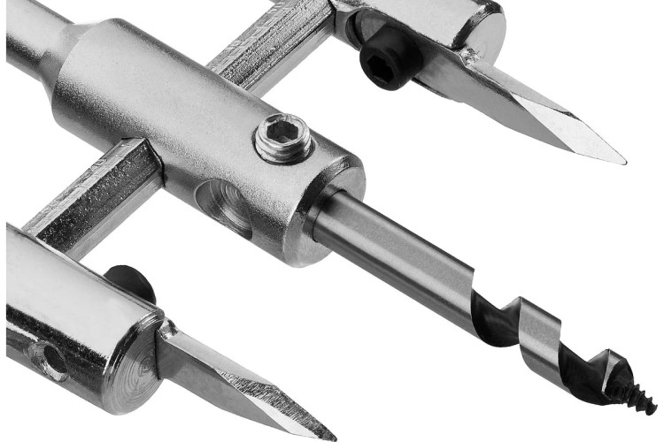 Сверло по дереву ЗУБР МАСТЕР регулируемое двухрезцовое "БАЛЕРИНКА", d=40-200мм, 29440-200 - изображение 4