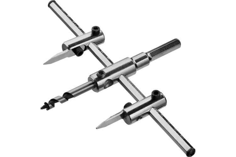 Сверло по дереву ЗУБР МАСТЕР регулируемое двухрезцовое "БАЛЕРИНКА", d=40-200мм, 29440-200 - изображение 2