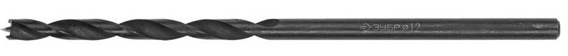 Сверло по дереву ЗУБР ПРОФЕССИОНАЛ d 12x300/150мм, спиральное м-образная заточка 29421-300-12_z01