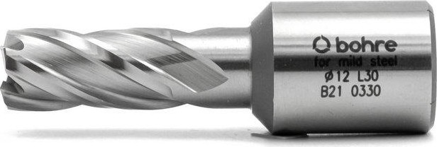 Сверло по металлу Bohre HSS 12х30 мм  корончатое с хв. weldon 19 мм (3/4'') КБ010044