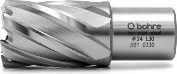Сверло по металлу Bohre HSS 24х30 мм корончатое с хв. weldon 19 мм (3/4'') КБ010290 - изображение 3