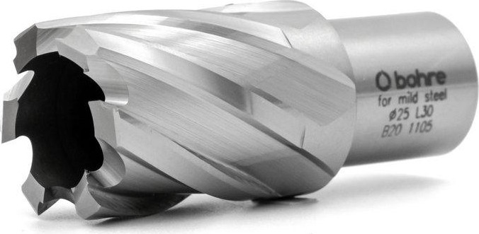 Сверло по металлу Bohre HSS 25х30 мм корончатое с хв. weldon 19 мм (3/4'') КБ010051
