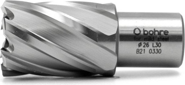 Сверло по металлу Bohre HSS 26х30 мм корончатое с хв. weldon 19 мм (3/4'') КБ010052 - изображение 3