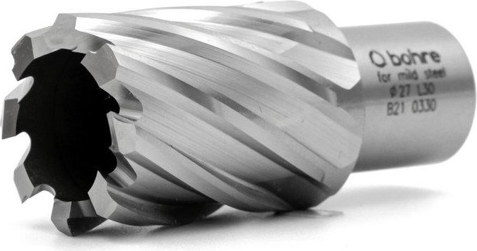 Сверло по металлу Bohre HSS 27х30 мм корончатое с хв. weldon 19 мм (3/4'') КБ010168