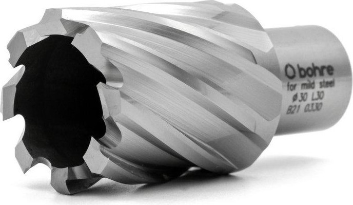 Сверло по металлу Bohre HSS 30х30 мм корончатое с хв. weldon 19 мм (3/4'') КБ010054