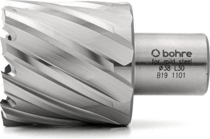 Сверло по металлу Bohre HSS 38х30 мм корончатое с хв. weldon 19 мм (3/4'') КБ010062 - изображение 3