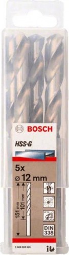 Сверло по металлу BOSCH HSS-G 12 мм 5шт 2608595081 - изображение 2
