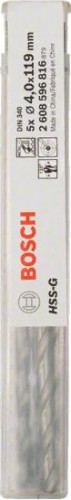 Сверло по металлу BOSCH HSS-G 4x78 мм 5шт удлиненных 2608596816 - изображение 2