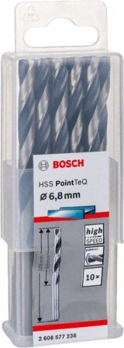 Сверло по металлу BOSCH HSS PointTeQ 6.8 мм 10шт 2608577236 - изображение 2