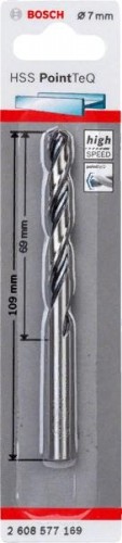 Сверло по металлу BOSCH HSS PointTeQ 7 мм 2608577169 - изображение 2
