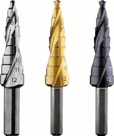 Сверло по металлу BOSCH ступенчатое  4-12 мм HSS-TiN 2608597525