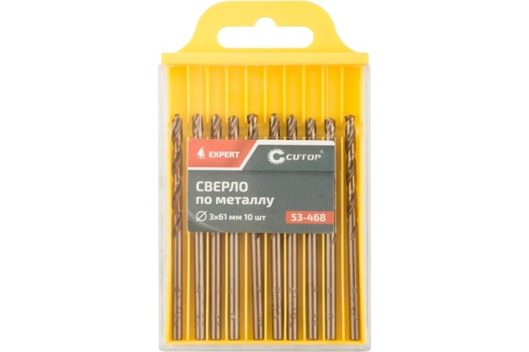 Сверло по металлу Cutop EXPERT 3х61 мм (10 шт) 53-468 - изображение 2