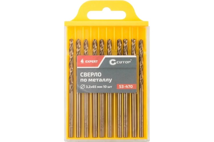 Сверло по металлу Cutop EXPERT 3,2х65 мм (10 шт) 53-470 - изображение 2