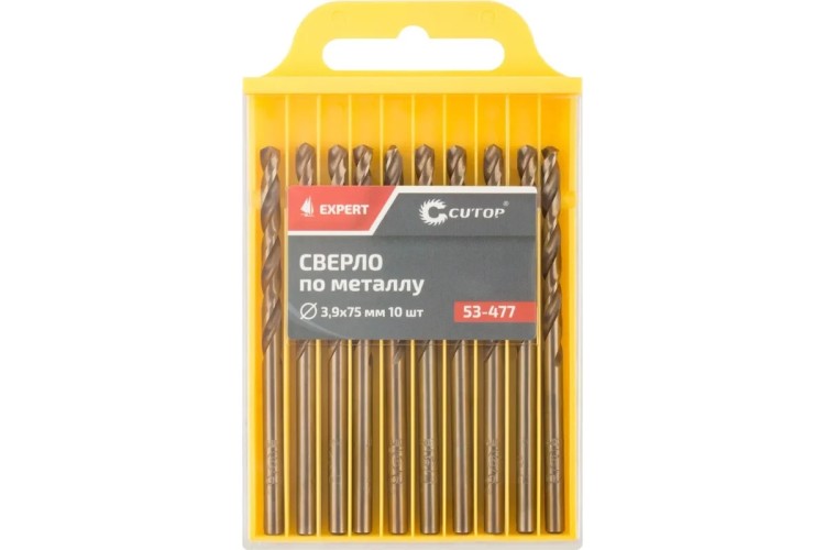 Сверло по металлу Cutop EXPERT 3,9х75 мм (10 шт) 53-477 - изображение 2