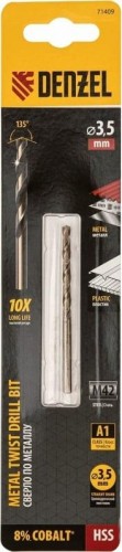 Сверло по металлу Denzel HSS Co-8% 3,5 мм, 71409 - изображение 4