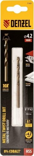 Сверло по металлу Denzel HSS Co-8% 4,2 мм, 71431 - изображение 4