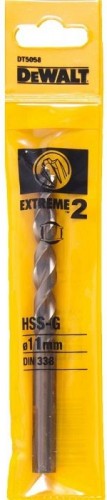 Сверло по металлу DeWALT  11 x 91 / 142 мм HSS-G Extreme 2 шлифованное DT5058-QZ DT5058-QZ