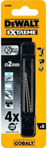 Сверло по металлу DeWALT 2 x 24 / 49 мм HSS-CO Extreme кобальтовое DT4900-QZ (2шт) DT4900-QZ - изображение 2