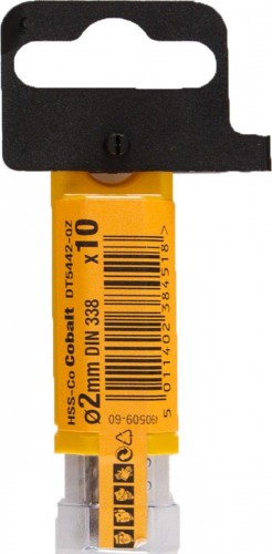 Сверло по металлу DeWALT 2.5 x 30 / 57 мм HSS-CO Extreme кобальтовое DT4901-QZ (2шт.) DT4901-QZ - изображение 2