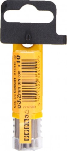 Сверло по металлу DeWALT 3.2 x 36 / 65 мм HSS-CO Extreme кобальтовое DT4921-QZ DT4921-QZ - изображение 2