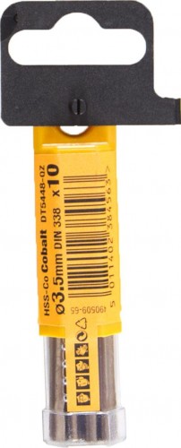 Сверло по металлу DeWALT   3.5 x 39 / 70 мм HSS-CO Extreme кобальтовое DT4923-QZ DT4923-QZ - изображение 2