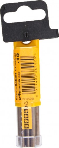 Сверло по металлу DeWALT   4 x 43 / 75 мм HSS-CO Extreme кобальтовое DT4924-QZ - изображение 2