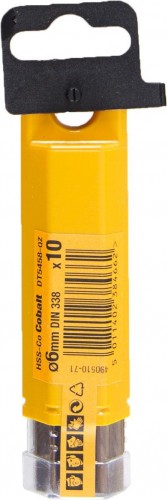 Сверло по металлу DeWALT   6 x 57 / 93 мм HSS-CO Extreme кобальтовое DT4933-QZ DT4933-QZ - изображение 2