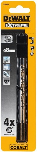 Сверло по металлу DeWALT 8,0 x 75 /117 мм HSS-CO Extreme кобальтовое DT4912-QZ  DT4912-QZ - изображение 2