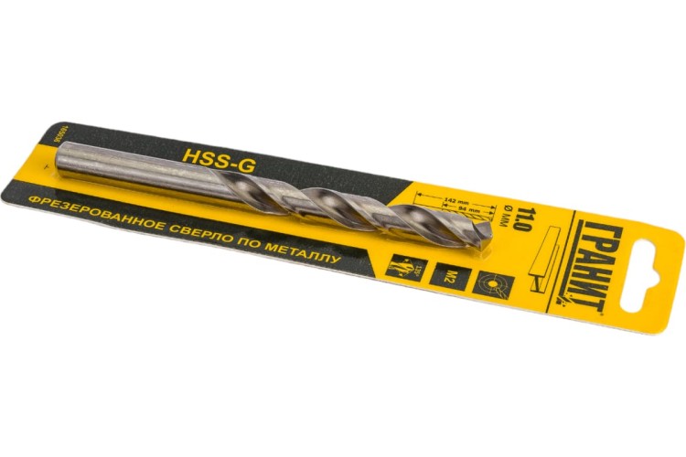 Сверло по металлу ГРАНИТ HSS-G 11,0х142/94 165036 - изображение 3