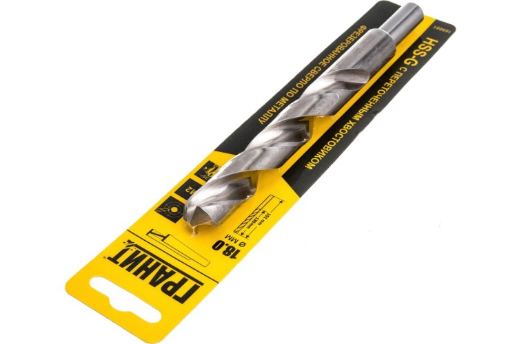 Сверло по металлу ГРАНИТ HSS-G 18,0х191/130 165091 - изображение 3