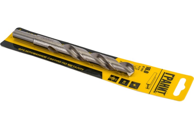 Сверло по металлу ГРАНИТ HSS-G 16,0х178/120 165088 - изображение 3