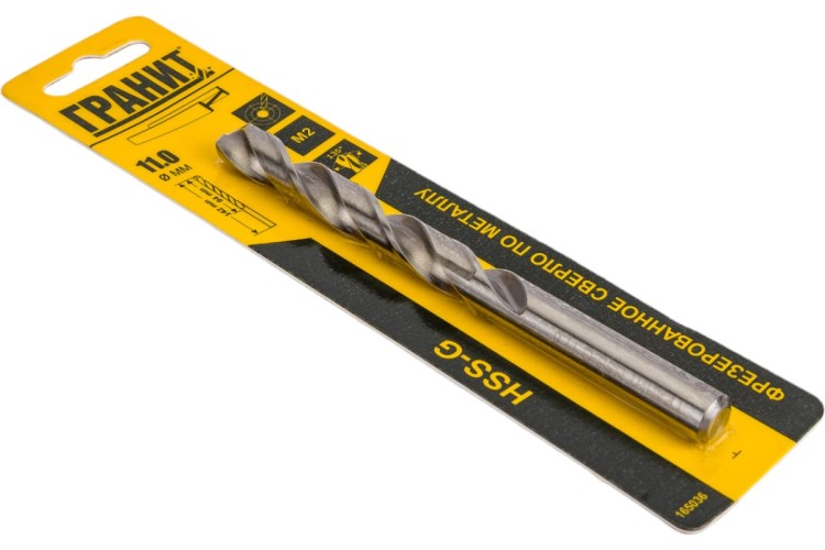 Сверло по металлу ГРАНИТ HSS-G 11,0х142/94 165036 - изображение 4