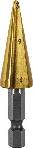 Сверло по металлу конусное ПРАКТИКА 3-14, шаг 2 мм  798-294 ПРОФИ 798-294 - изображение 3