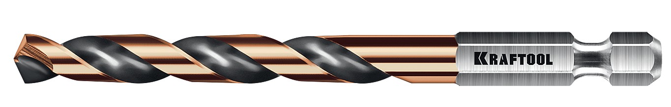 Сверло по металлу KRAFTOOL НЕХ-1/4", d 6.0х98 мм 29652-6