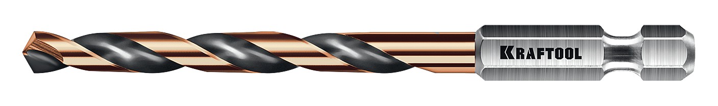 Сверло по металлу KRAFTOOL НЕХ-1/4", d 5.0х91 мм 29652-5