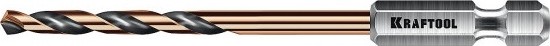 Сверло по металлу KRAFTOOL НЕХ-1/4", d 3,0х72 мм 29652-3
