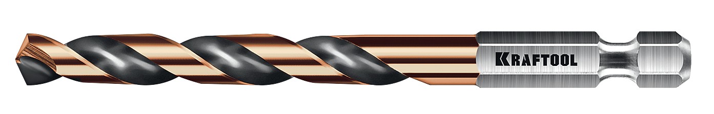 Сверло по металлу KRAFTOOL НЕХ-1/4", d 6.5х107 мм 29652-6.5