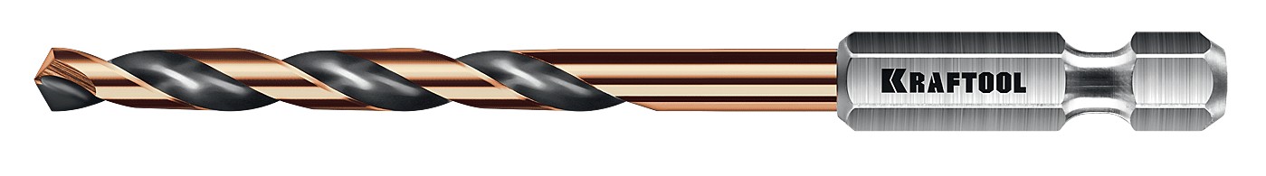 Сверло по металлу KRAFTOOL НЕХ-1/4", d 4.2х83 мм 29652-4.2